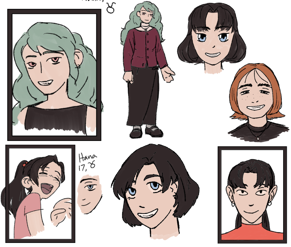 Early concept art of Hana.