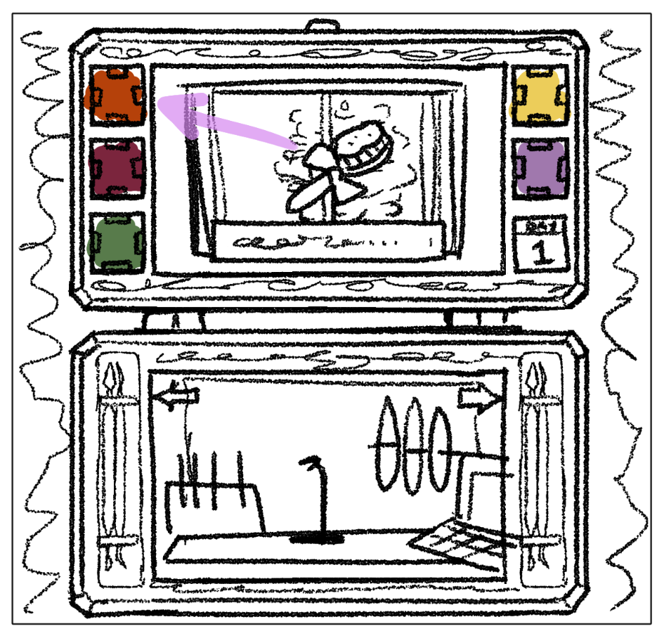 Draft of workshop scene