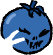 Blue tomato mask