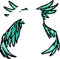Green wings.