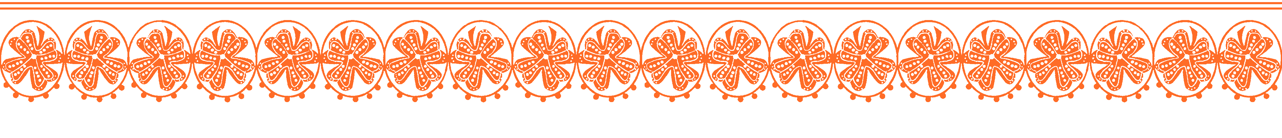 Decorative lace banner.