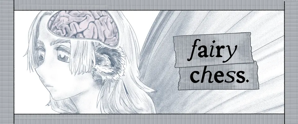 Banner image, featureing Algie from fairy chess.